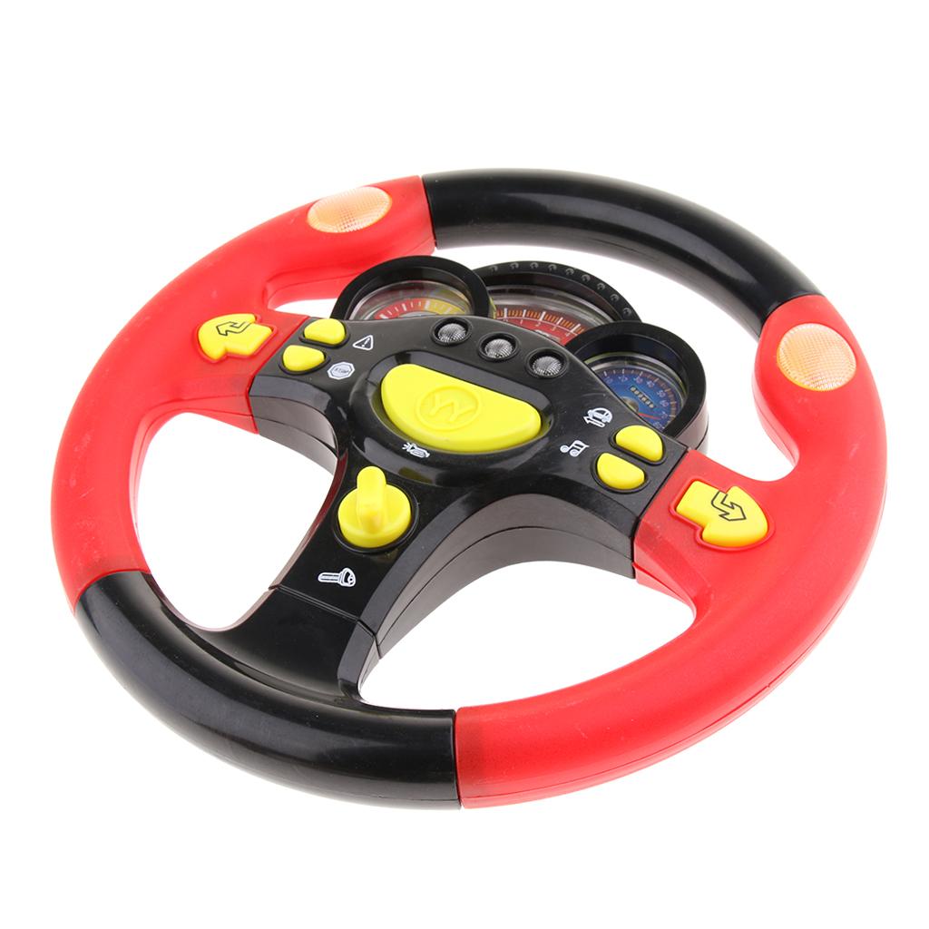 Turn and Learn Litter Driver Kids Driving Simulation Steering Wheel Toy - with Light and Music, Various Driving Sounds