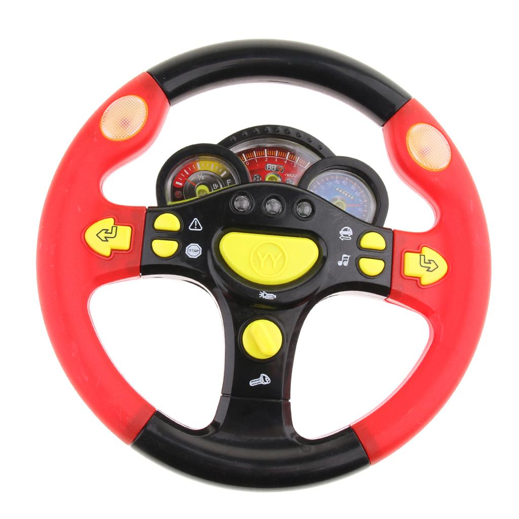 Turn and Learn Litter Driver Kids Driving Simulation Steering Wheel Toy - with Light and Music, Various Driving Sounds