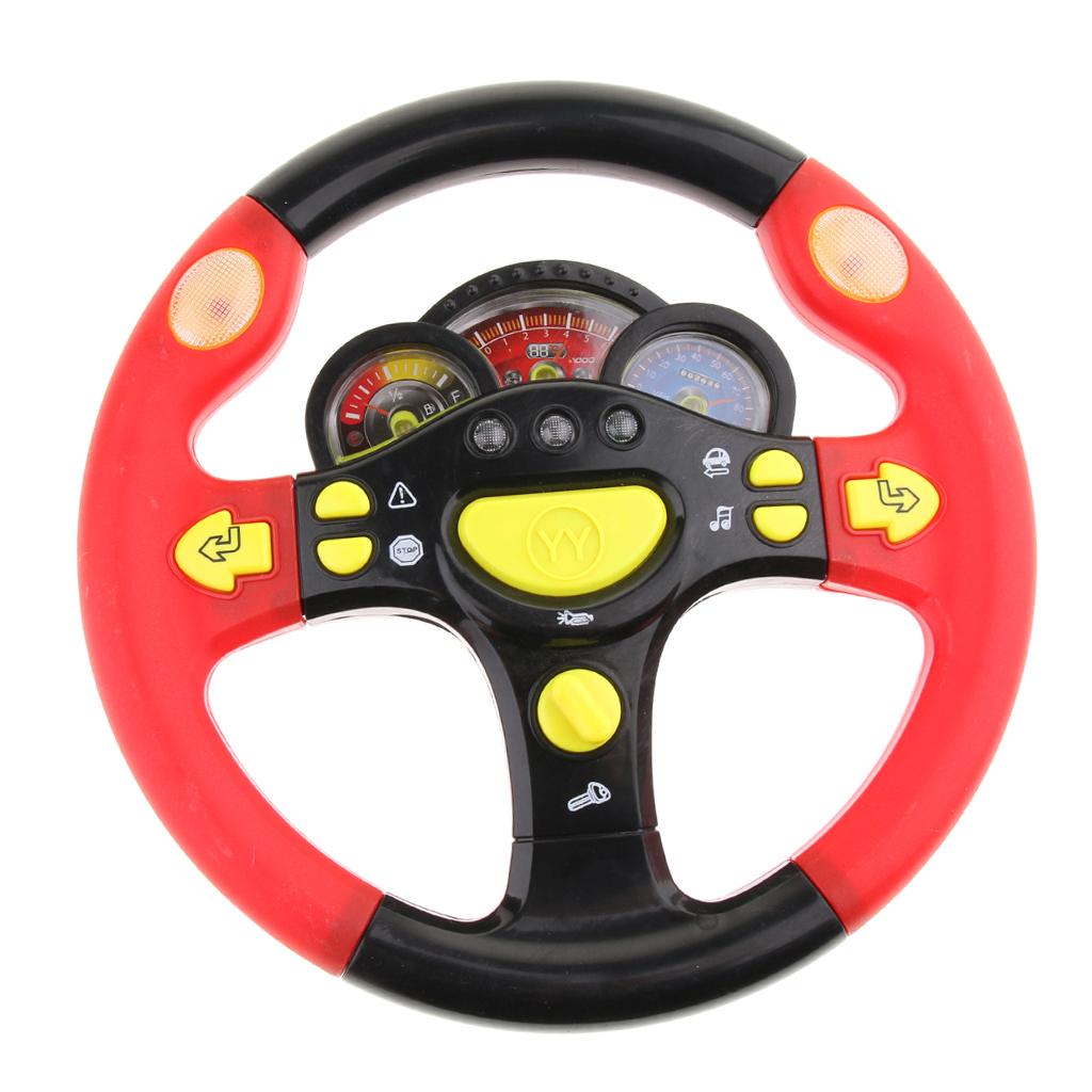 Turn and Learn Litter Driver Kids Driving Simulation Steering Wheel Toy - with Light and Music, Various Driving Sounds