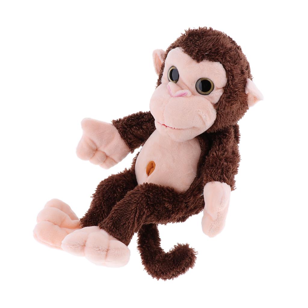 7.48 inch Electronic Plush Stuffed Animal Developmental Baby Toy - Naughty Farting Monkey