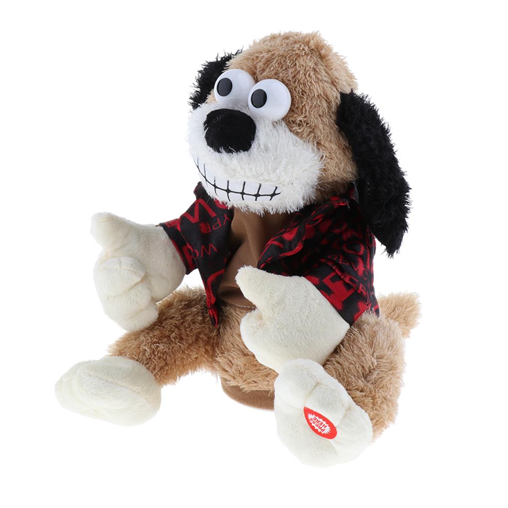 23cm Singing Musical Dancing Electronic Plush Dog Animal Pet Toys For Kids