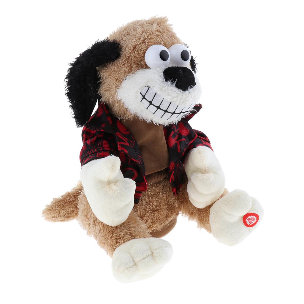 23cm Singing Musical Dancing Electronic Plush Dog Animal Pet Toys For Kids