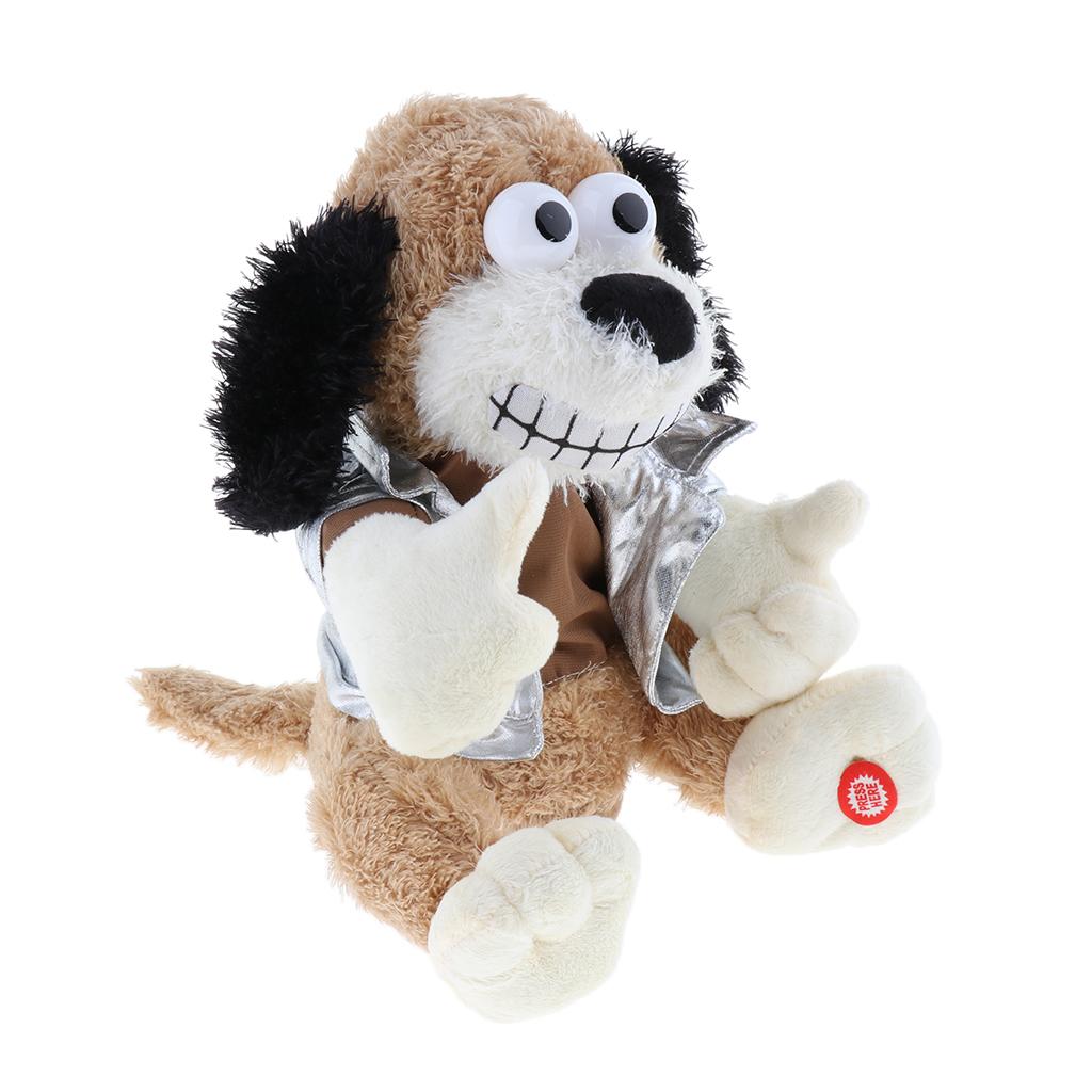 23cm Singing Musical Dancing Electronic Plush Dog Animal Pet Toys For Kids