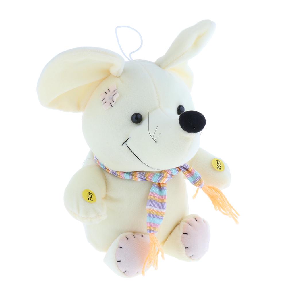 11 Inch Cute Soft Plush Talking Mouse Doll, Repeats What You Say Soft Animal Toy for Kids Toddlers