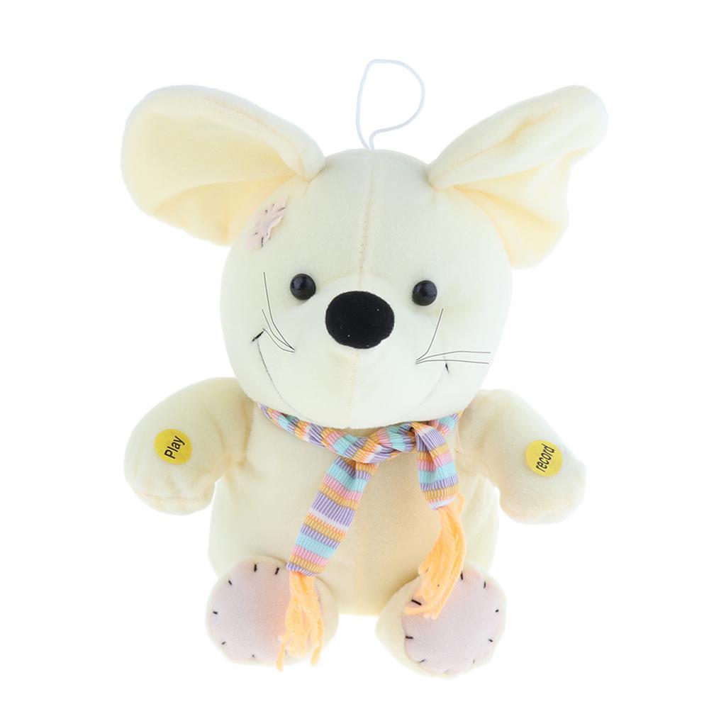 11 Inch Cute Soft Plush Talking Mouse Doll, Repeats What You Say Soft Animal Toy for Kids Toddlers