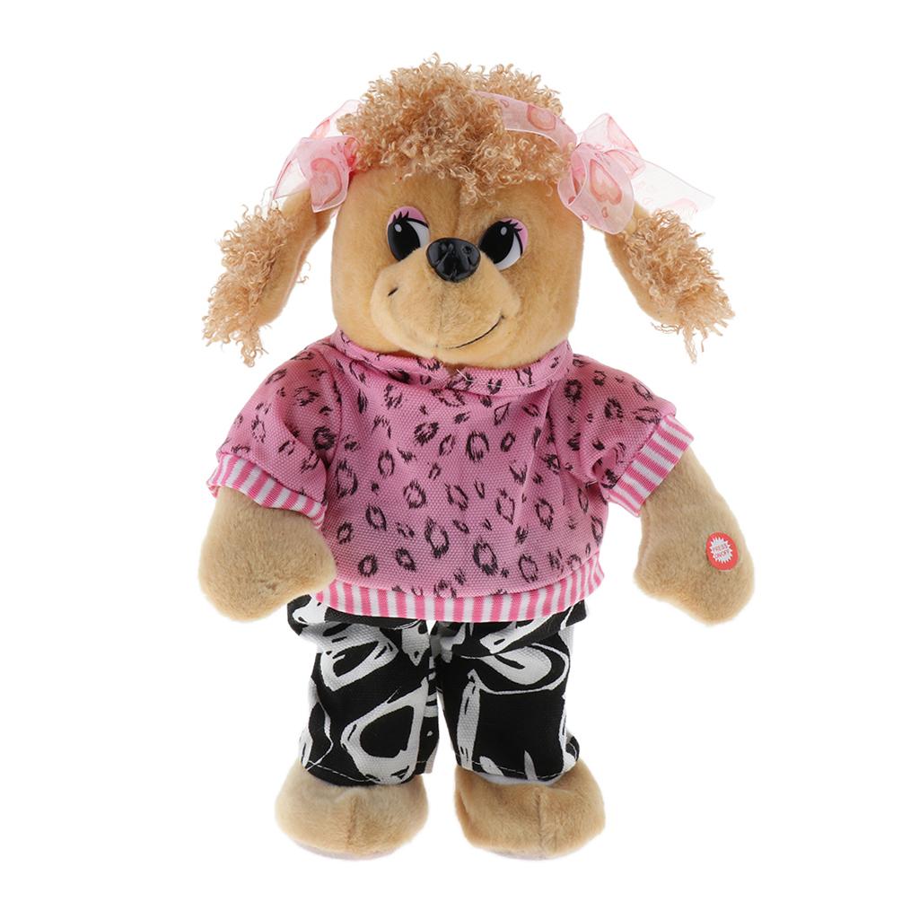 Lovely Electric Dancing Music Plush Animal Dolls For Baby Kids Gift Dog 1