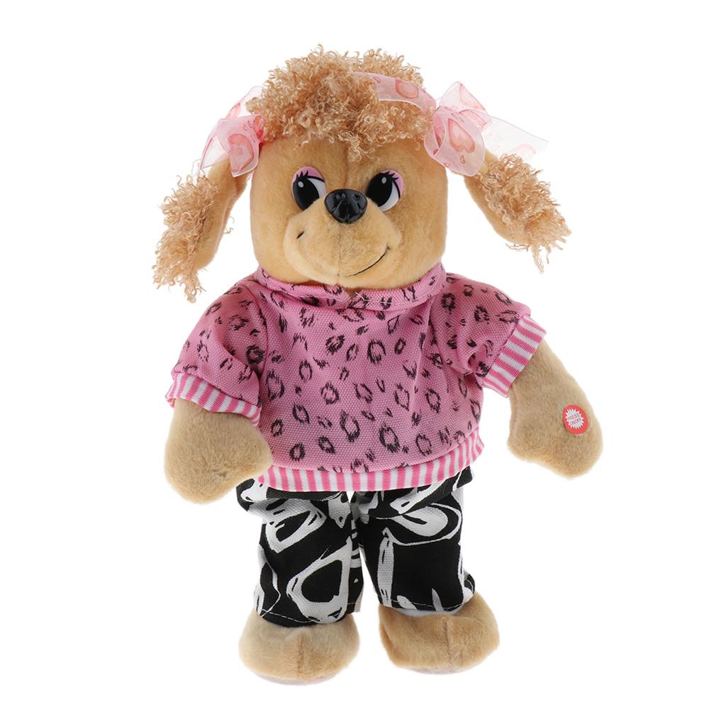 Lovely Electric Dancing Music Plush Animal Dolls For Baby Kids Gift Dog 1