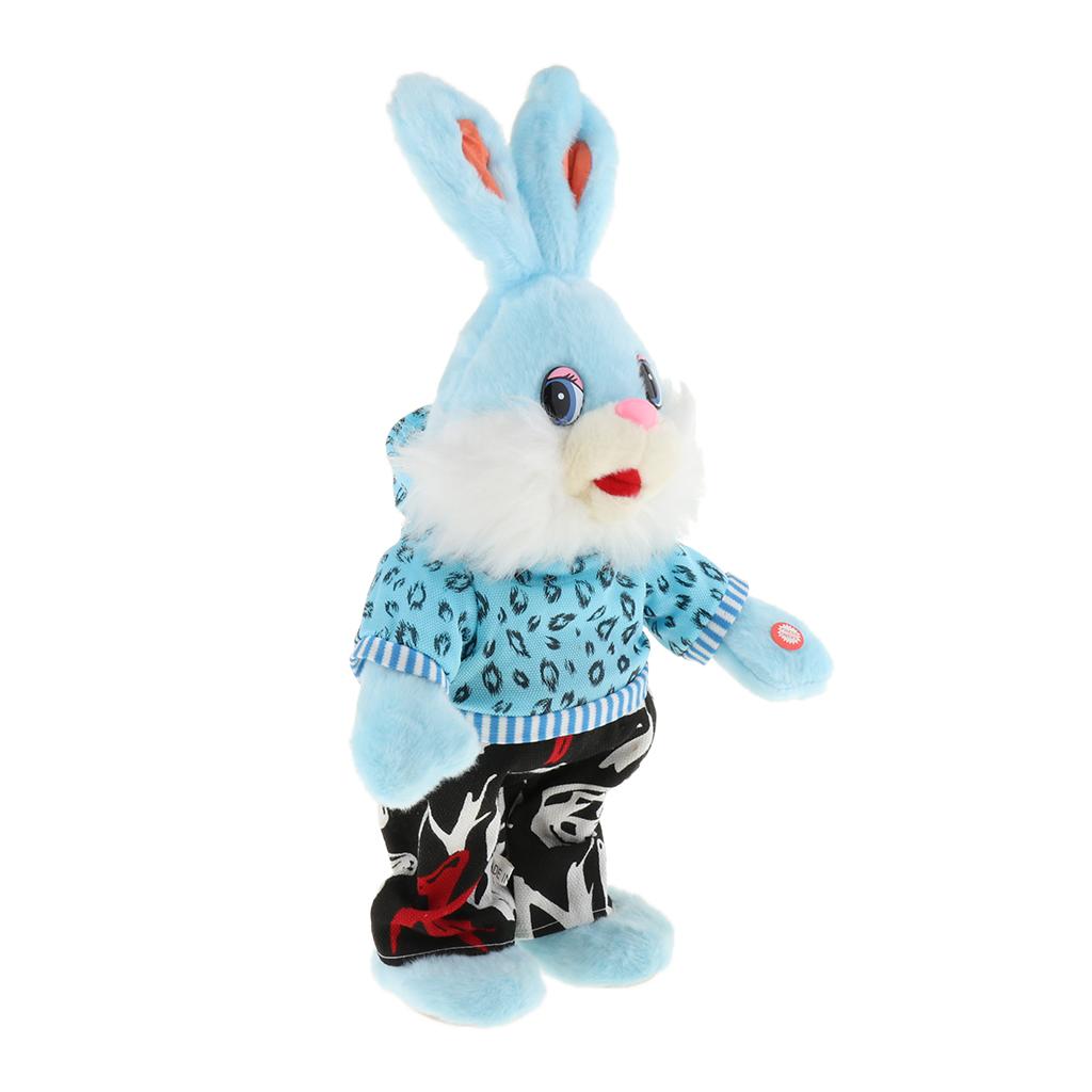 Lovely Electric Dancing Music Plush Animal Dolls For Baby Kids Gift Rabbit