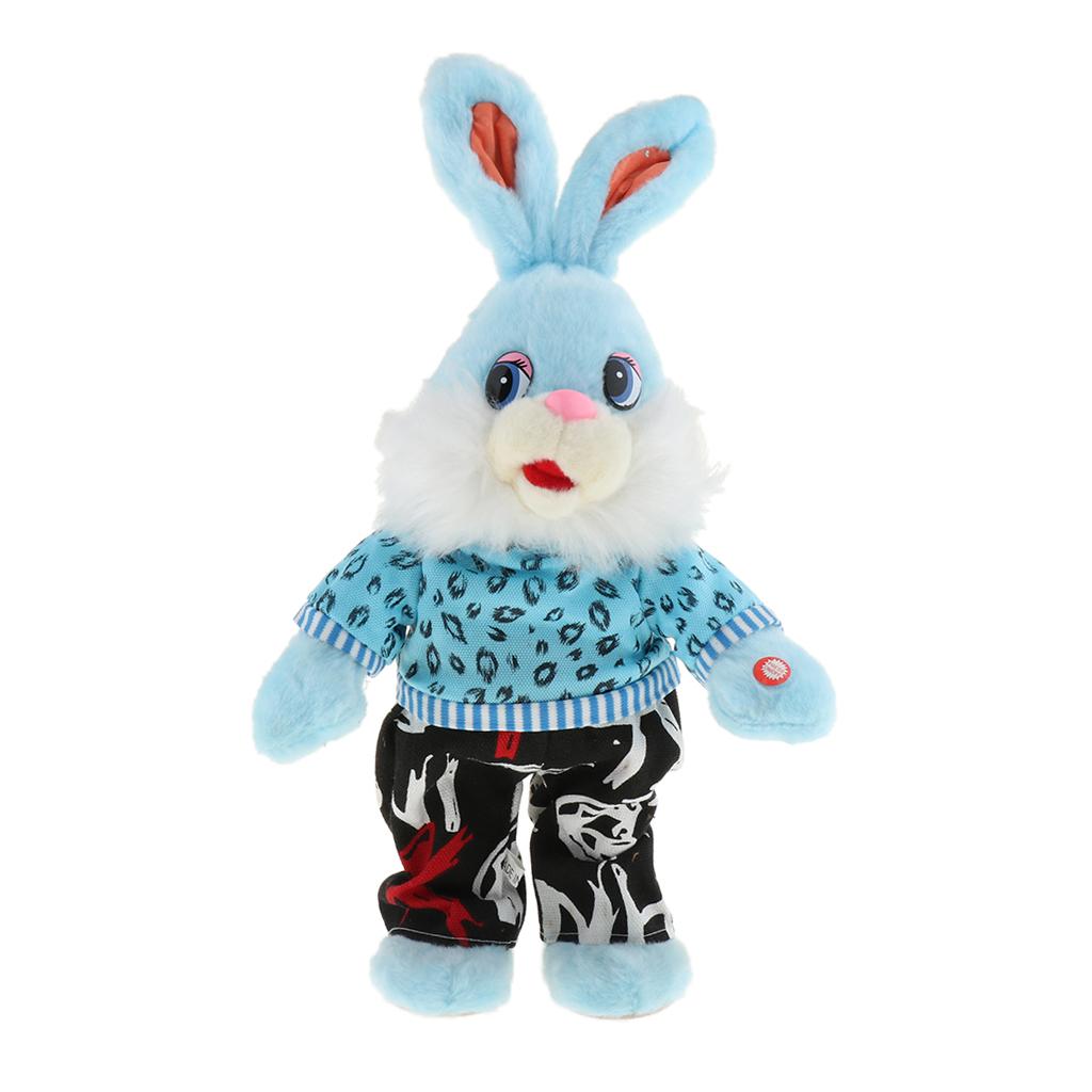 Lovely Electric Dancing Music Plush Animal Dolls For Baby Kids Gift Rabbit