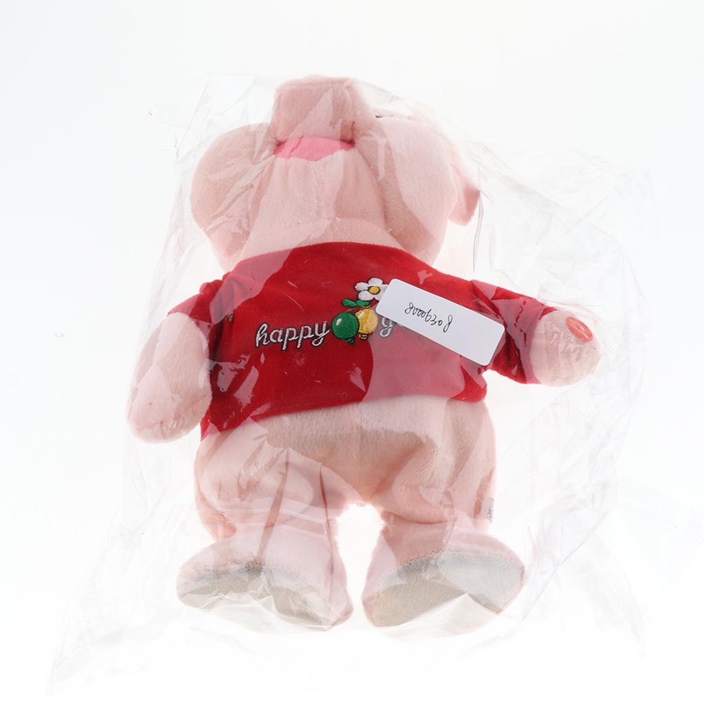 Electronic Animal Musical Toy Singing Walking Doll Plush Kids Pig