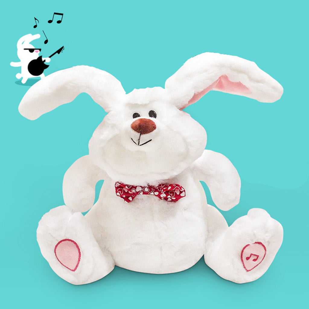 Rabbit Hare Plush Singing Plush Toys Music Doll English Song for Christmas Gift