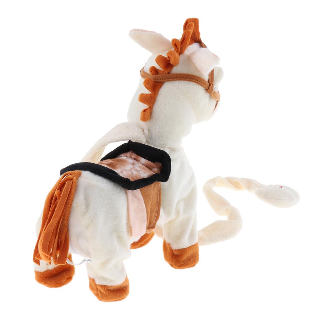 Singing and Walking Horse Soft Toy Electric Plush Toy Pony Music Toys for Baby Children Gifts