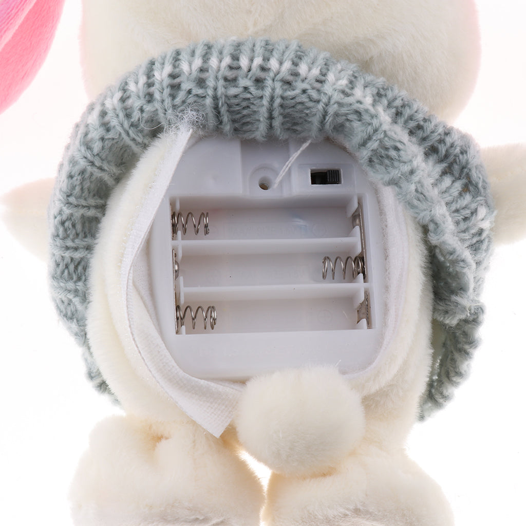 Electric Talking Repeating Rabbit Stuffed Toy Pet Gift for Kids Green