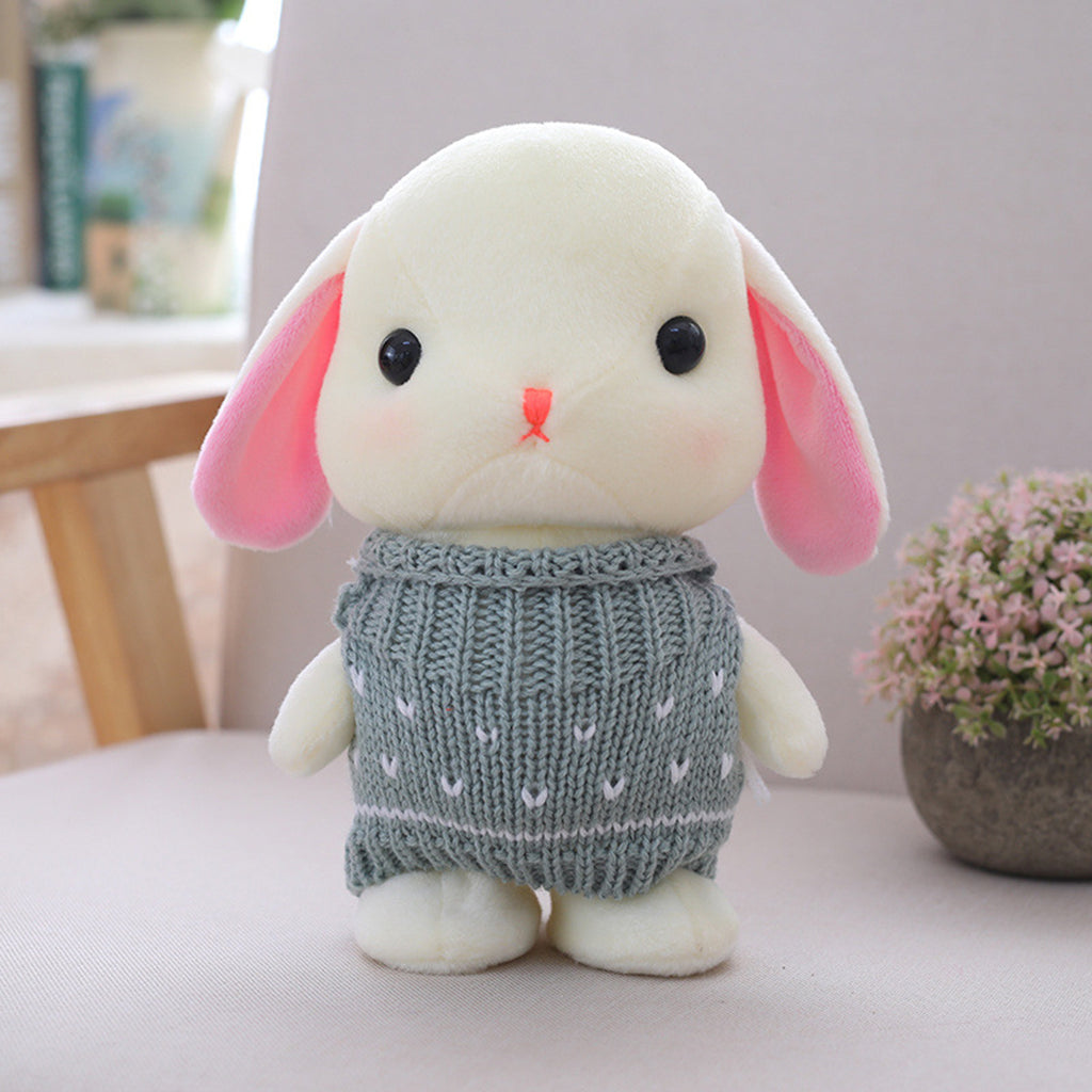 Electric Talking Repeating Rabbit Stuffed Toy Pet Gift for Kids Green