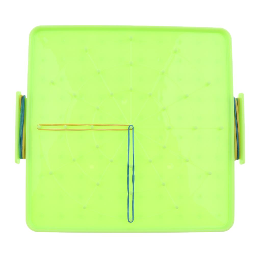 Plastic Nail Plate Boards Puzzle Game Mathematics Nailboard For Kids Math Geometry Educational Toy Gifts