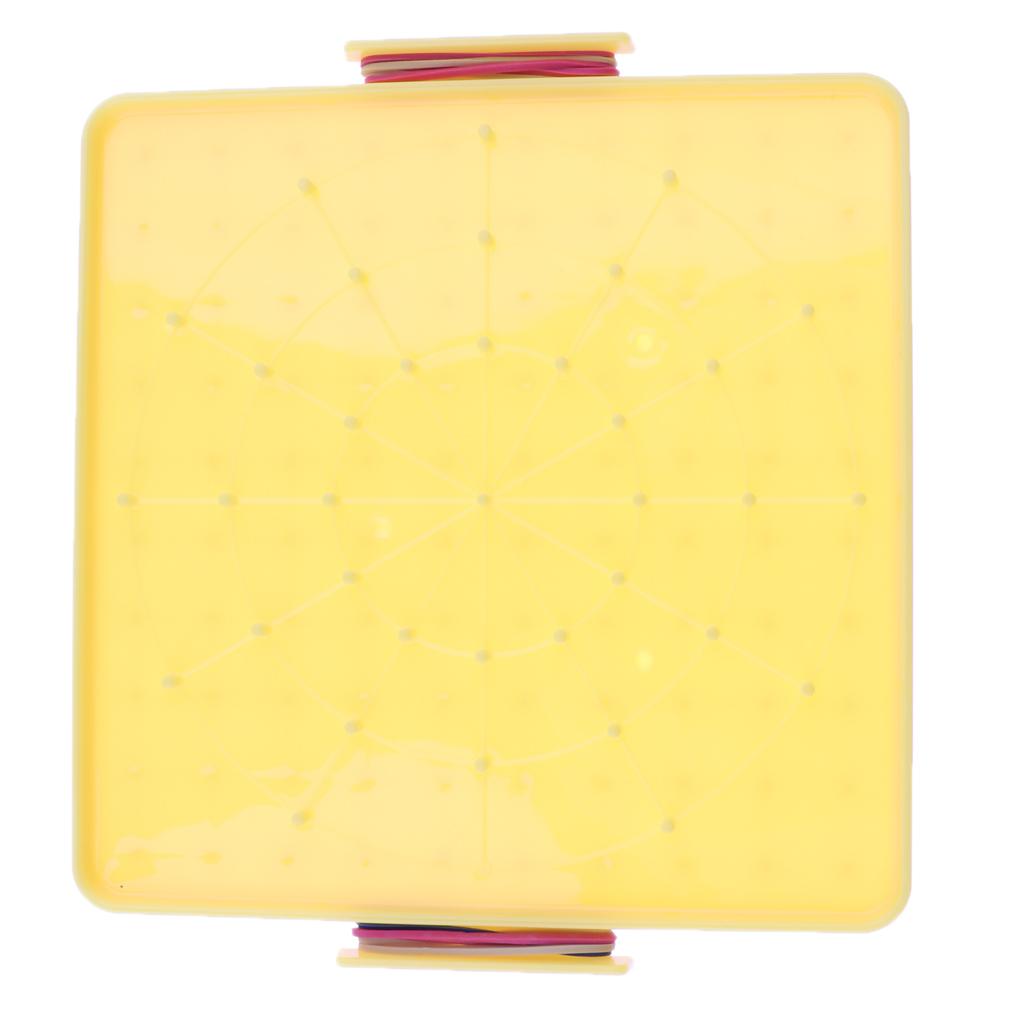 Plastic Nail Plate Boards Puzzle Game Mathematics Nailboard For Kids Math Geometry Educational Toy Gifts