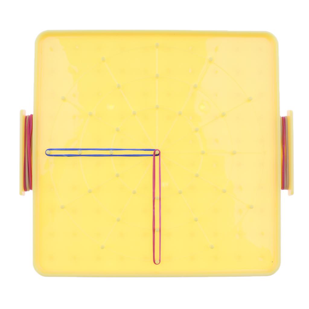 Plastic Nail Plate Boards Puzzle Game Mathematics Nailboard For Kids Math Geometry Educational Toy Gifts