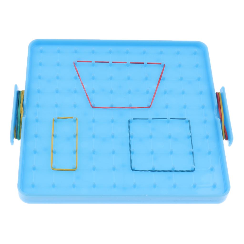 Plastic Nail Plate Boards Puzzle Game Mathematics Nailboard For Kids Math Geometry Educational Toy Gifts