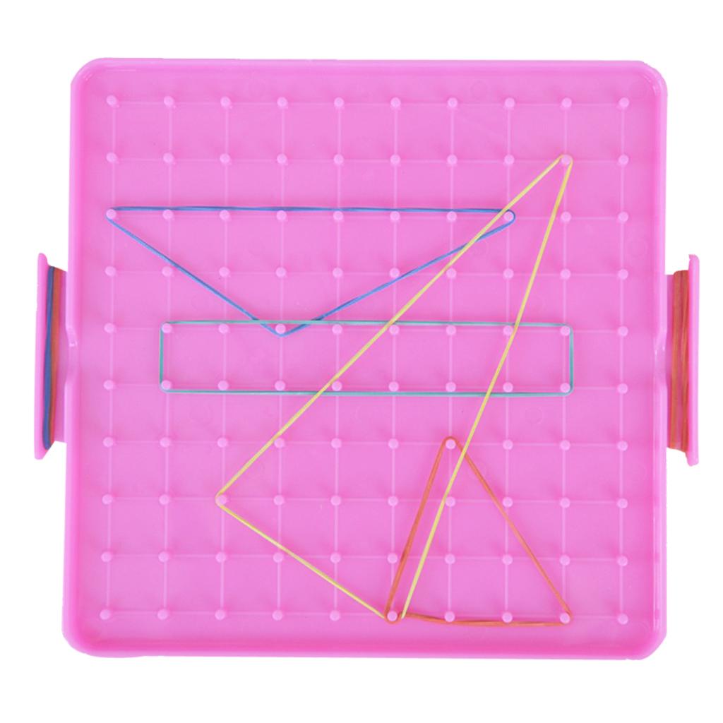 Plastic Nail Plate Boards Puzzle Game Mathematics Nailboard For Kids Math Geometry Educational Toy Gifts