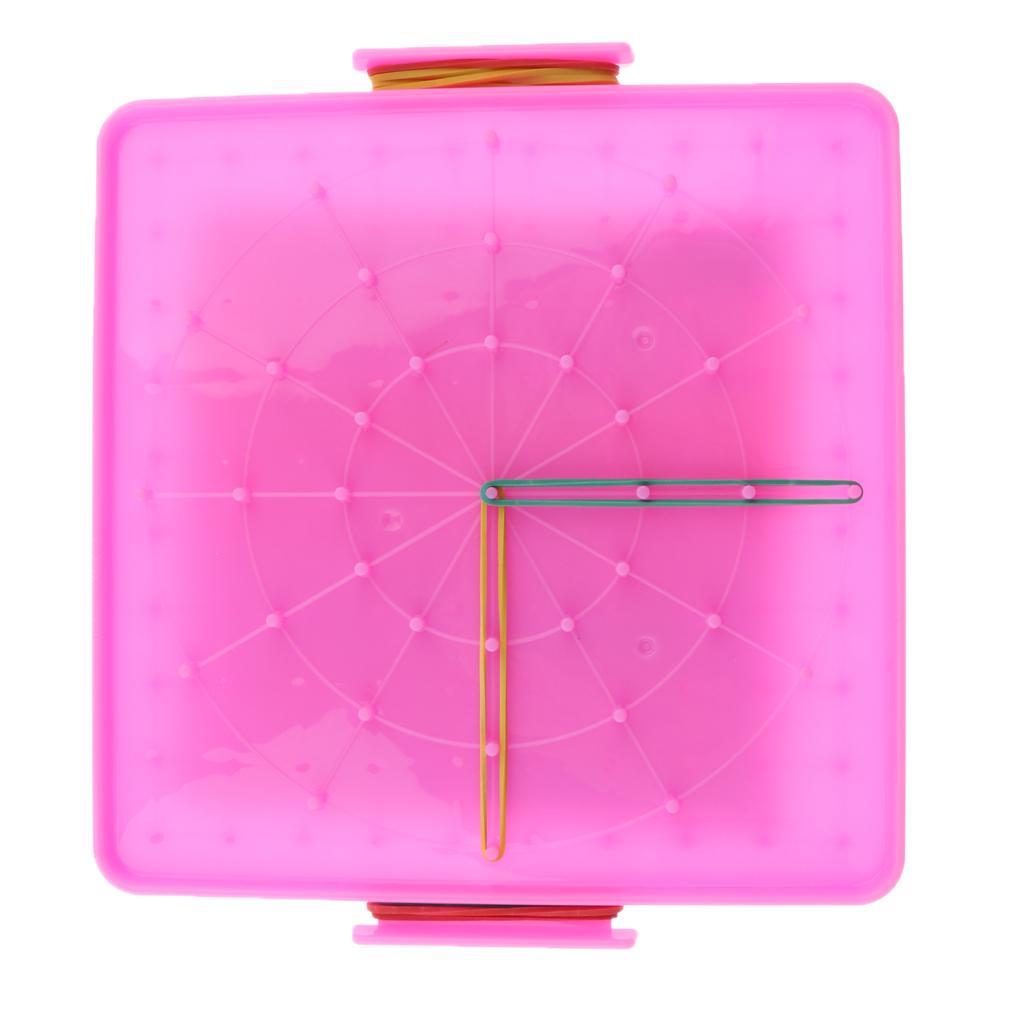 Plastic Nail Plate Boards Puzzle Game Mathematics Nailboard For Kids Math Geometry Educational Toy Gifts