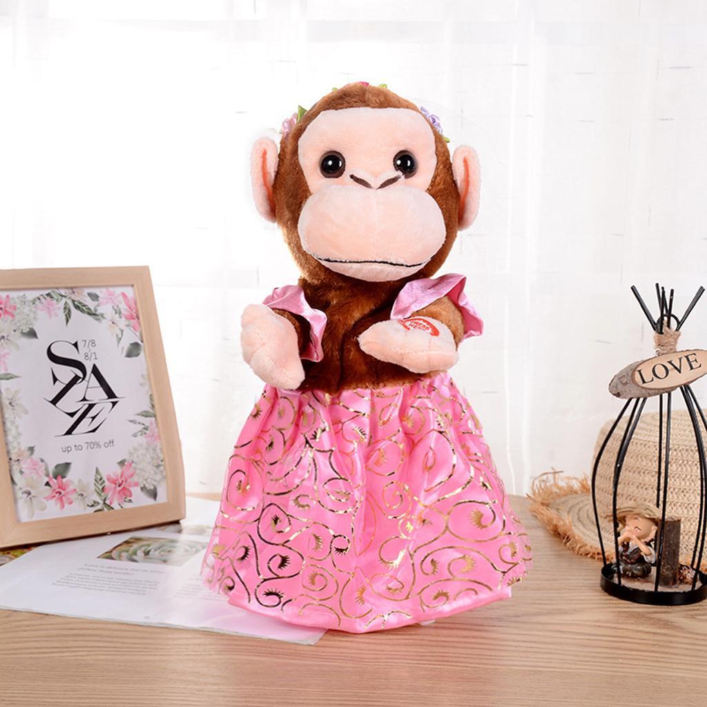 Children Electronic Monkey Toy Electric Plush Animal Singing Dancing For Kid