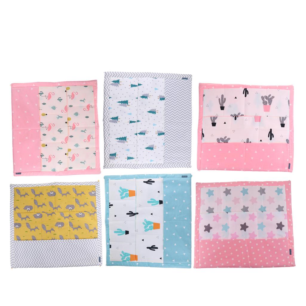 Baby Cot Bed Crib Nursery Hanging Storage Organizer Bag Pink Flamingo