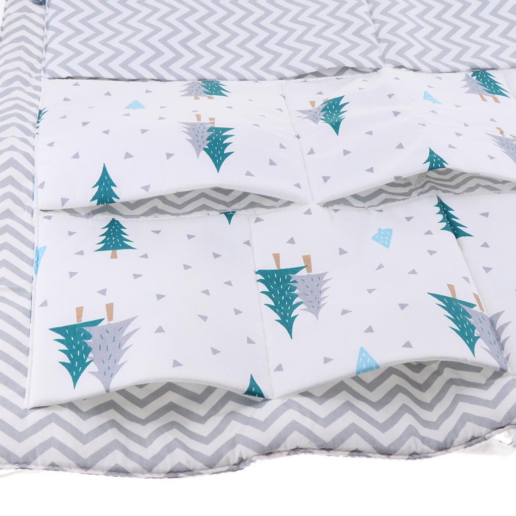 Baby Cot Bed Crib Nursery Hanging Storage Organizer Bag Green Trees