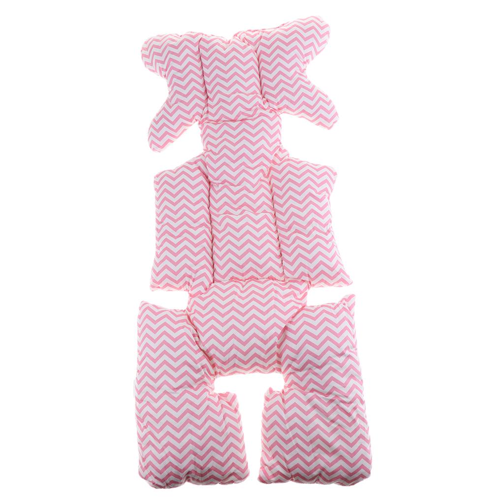 Baby Stroller Cushion Seat Cover Nappy Pad Cotton Mat Mattress Pink