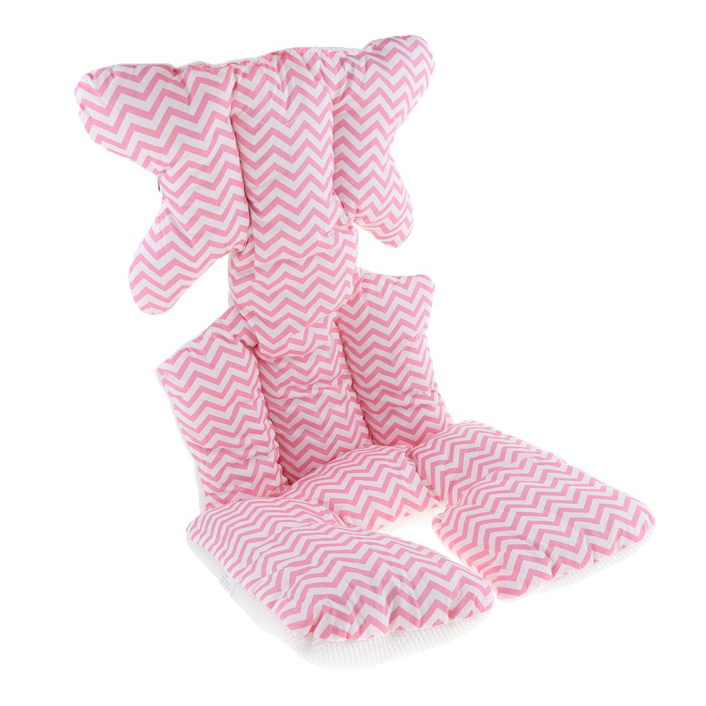 Baby Stroller Cushion Seat Cover Nappy Pad Cotton Mat Mattress Pink
