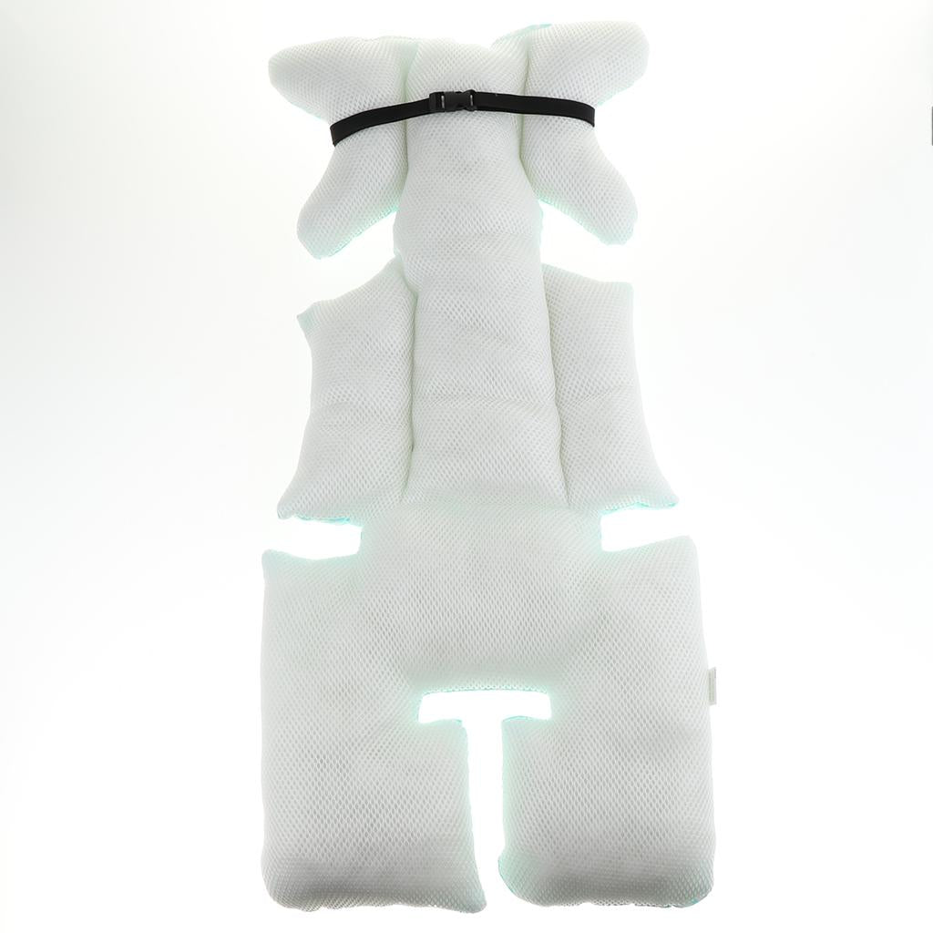 Baby Stroller Cushion Seat Cover Nappy Pad Cotton Mat Mattress Blue