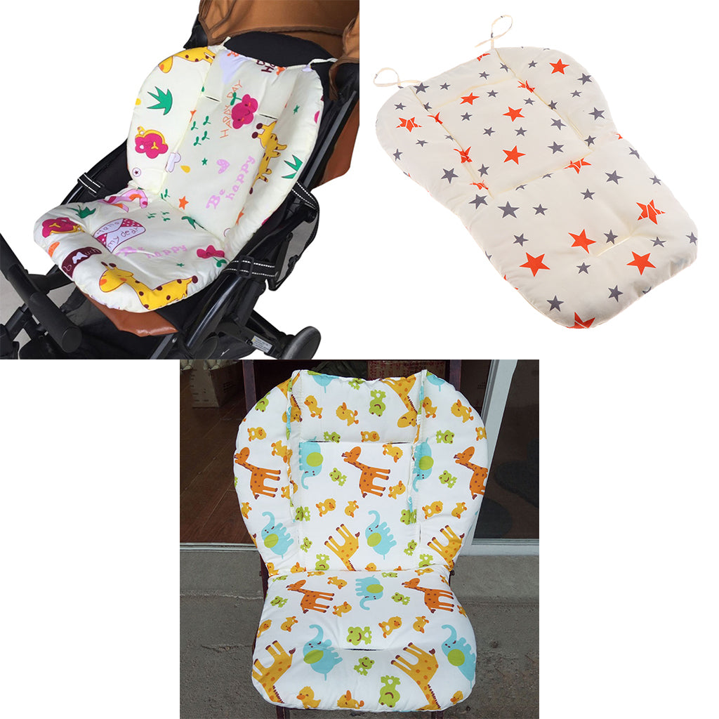 Baby Stroller High Chair Seat Cushion Liner Mat Pad Cover Protector  Giraffe