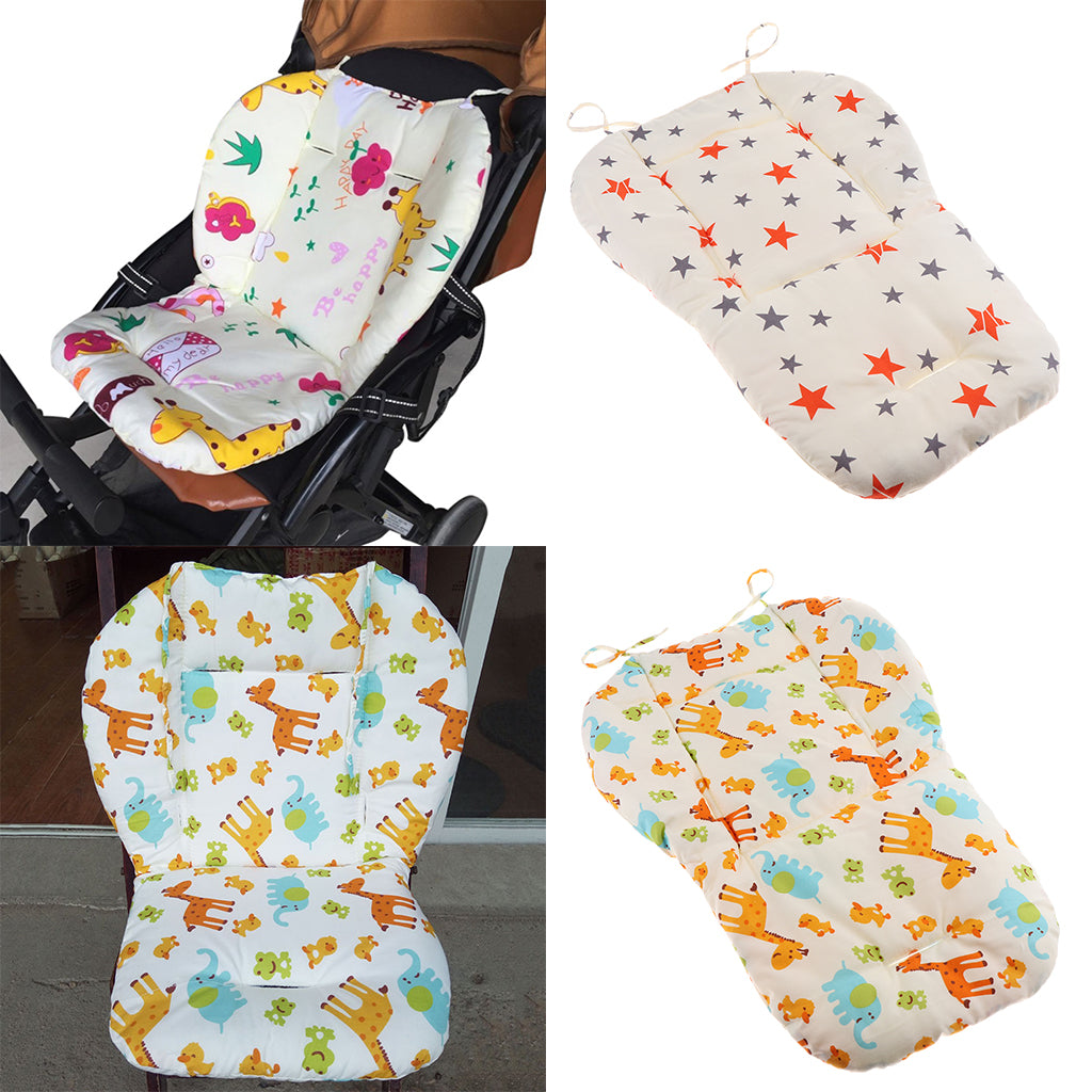Baby Stroller High Chair Seat Cushion Liner Mat Pad Cover Protector  Giraffe