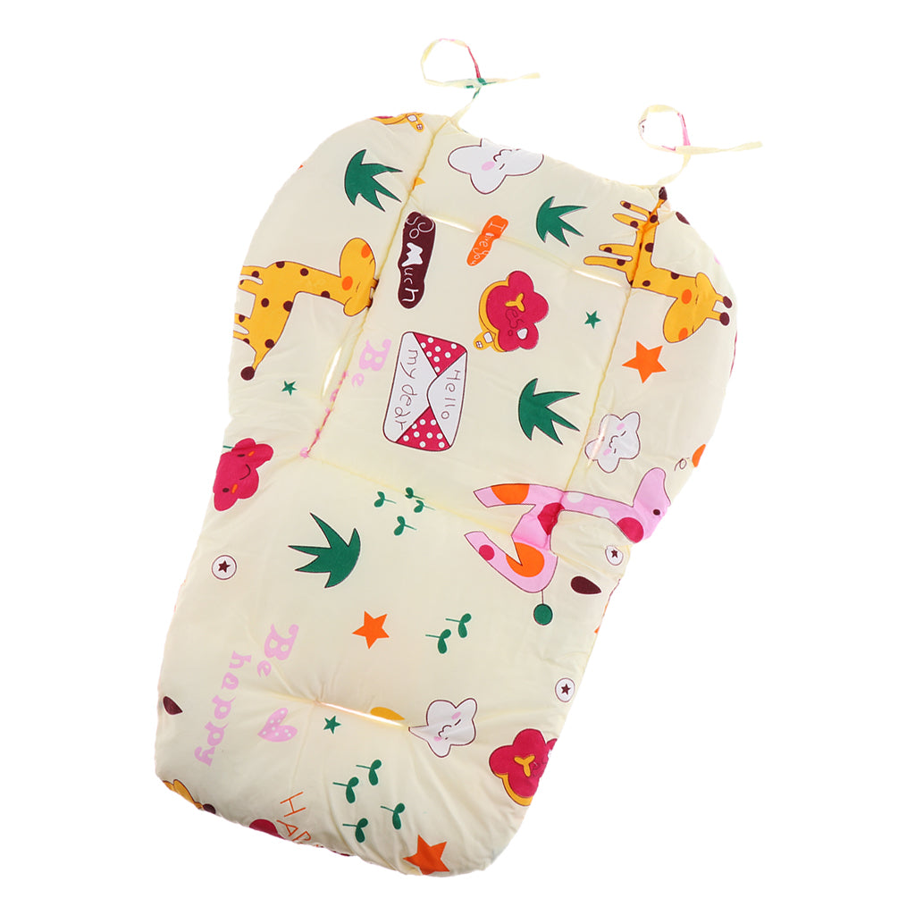 Baby Stroller High Chair Seat Cushion Liner Mat Pad Cover Protector  Giraffe