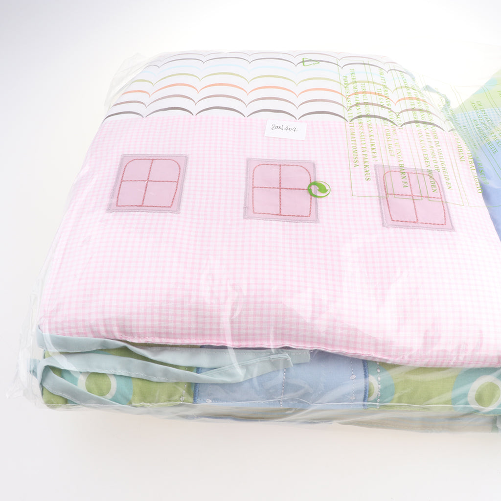 Cotton Baby Crib Bumpers Breathable Cradle Bedding Bumper Pads Cushions 6 PCS, Toddlers Safety Bed Proctector