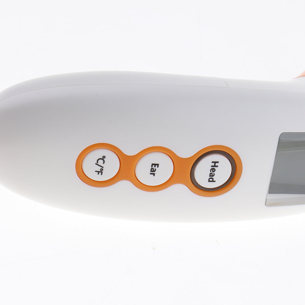 Baby Body Front Infrared Ear Digital Electronic Thermometer White+Orange