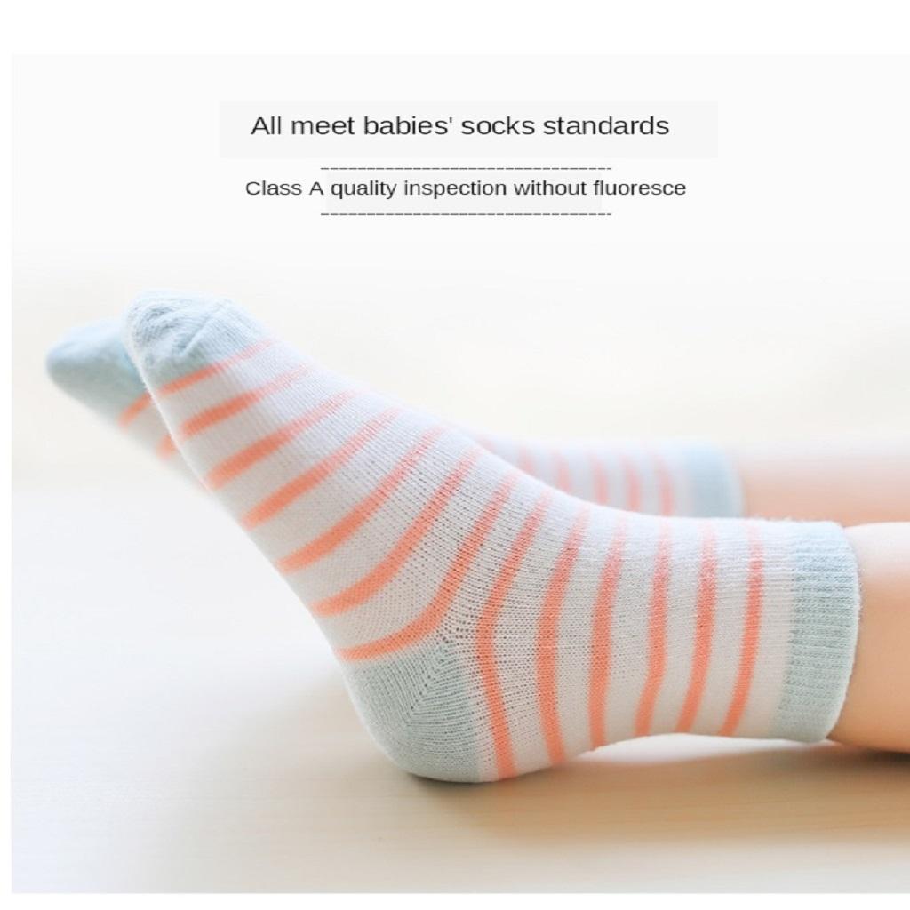 Newborn Baby Socks Spring and Autumn Middle Tube Child Socks Gray