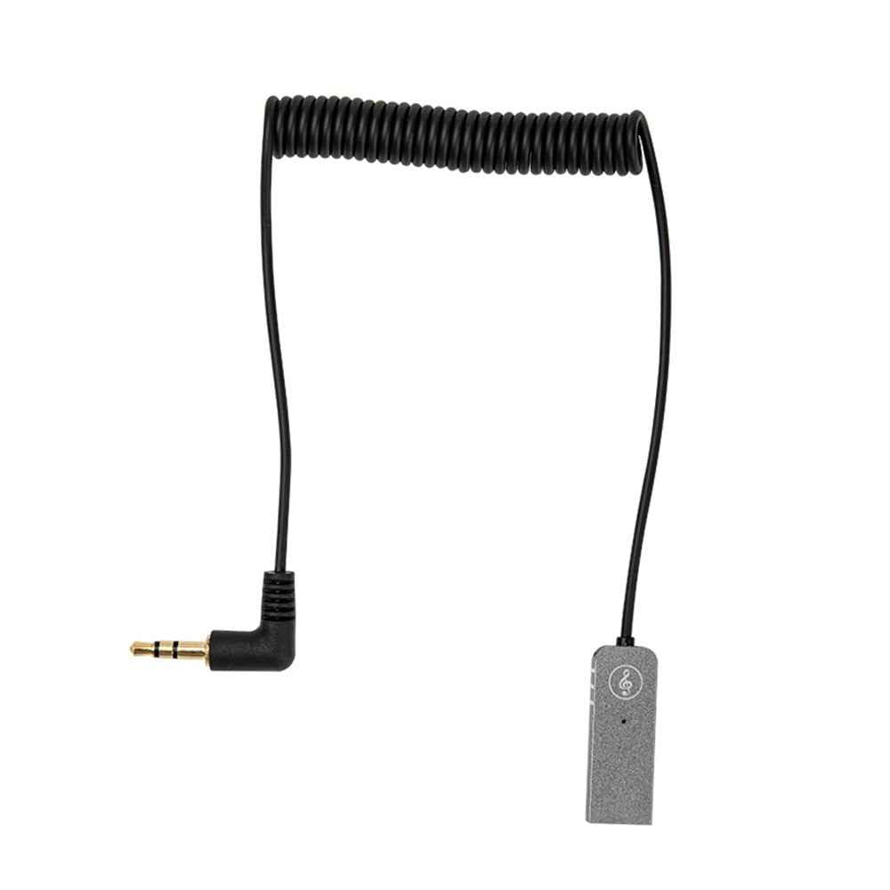 Wireless Bluetooth-compatible 5.0 Adapter Car Aux Audio Receiver with 3.5mm Jack - Black