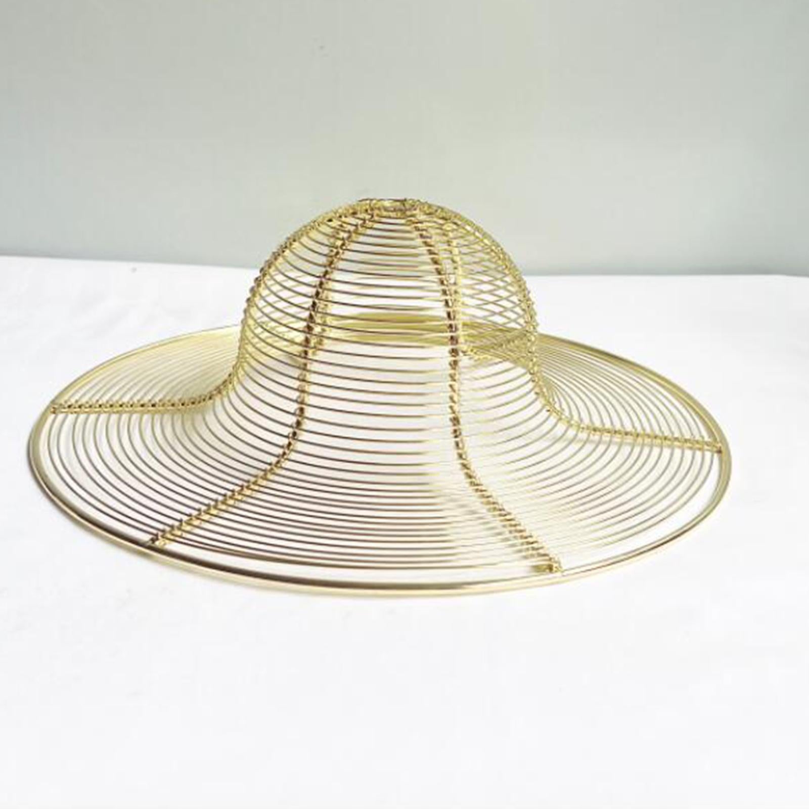 Metal Hat Rack Stable Gold Modern Display Stand Bracket for Fedoras Small