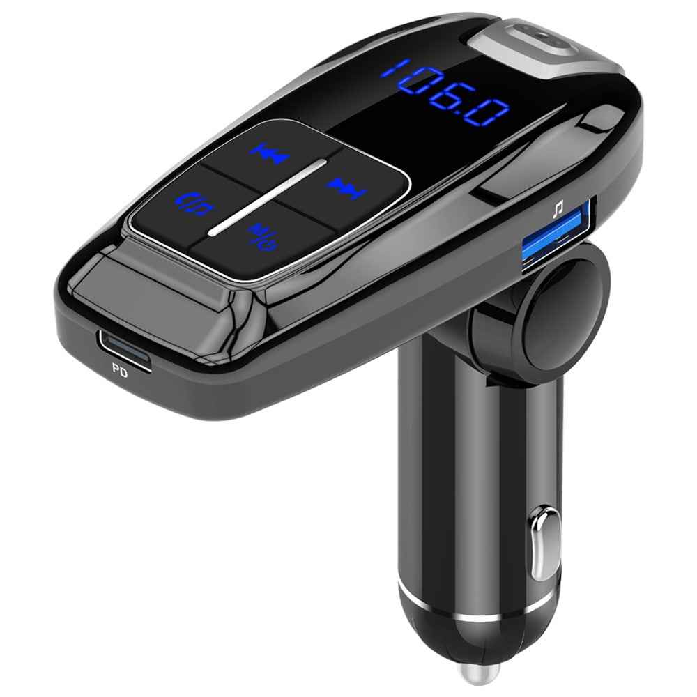 JEDX-BC59 Bluetooth-compatible Wireless Car FM Transmitter Mp3 Player PD 3.0 18W USB Phone Charger
