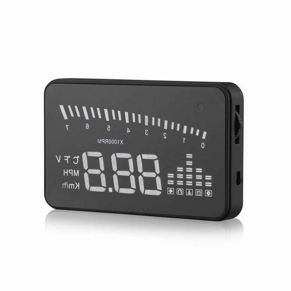 X5 3.0-inch Automatic OBD II Universal Car HUD Fuel icon Head Up Display LED Screen