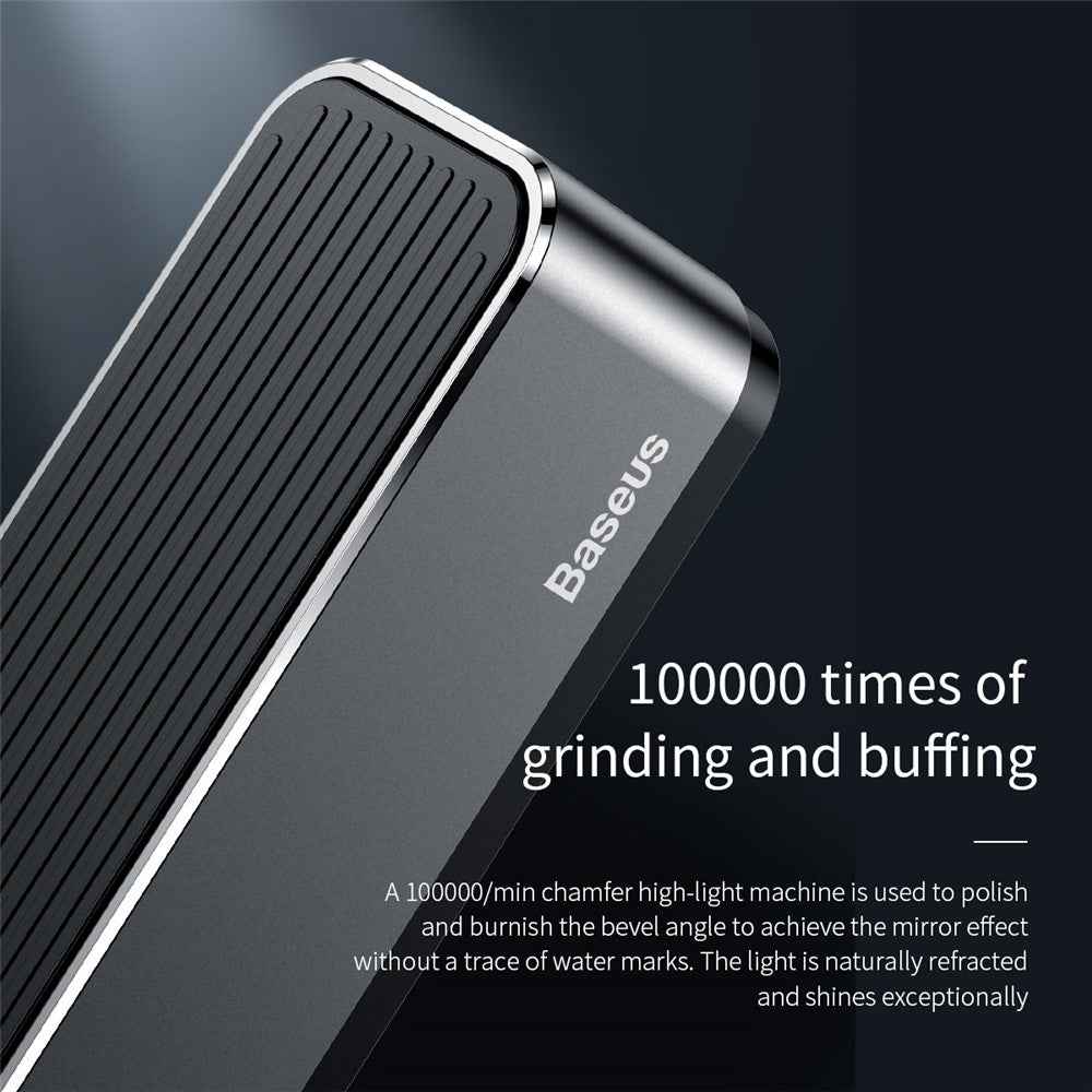 BASEUS Car Temporary Parking Number Plate Luminous Car Parking Card Phone Number Card - Silver
