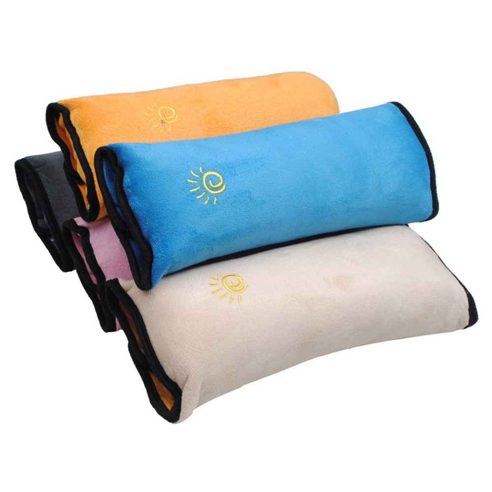 Comfortable Suede Shoulder Pad Car Seat Belt Cushion for Kids Children - Pink