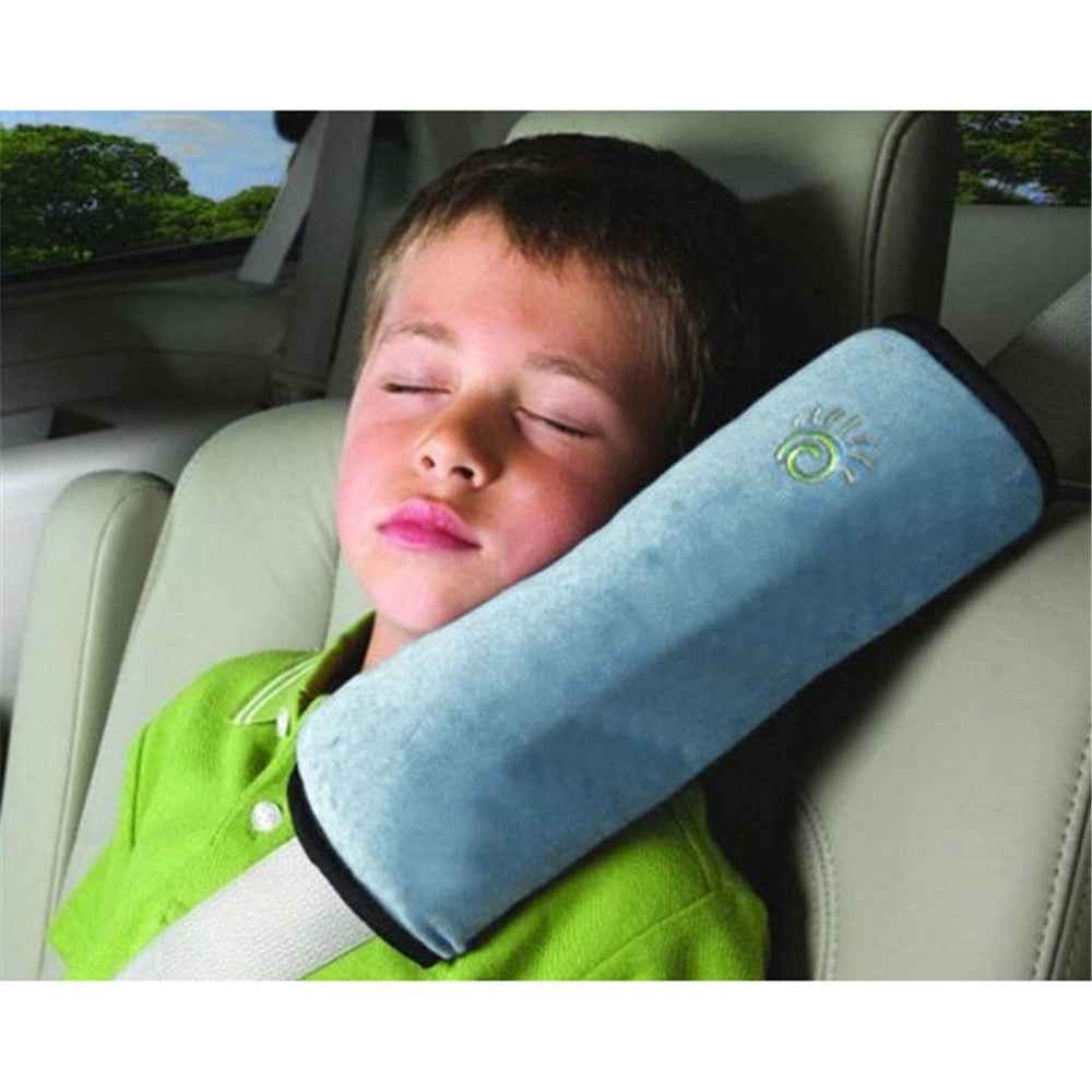Comfortable Suede Shoulder Pad Car Seat Belt Cushion for Kids Children - Blue