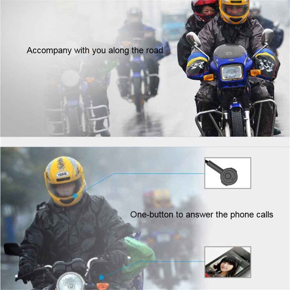 Wireless Bluetooth-compatible Headset Motorcycle Helmet Handsfree Music Calling Headphone