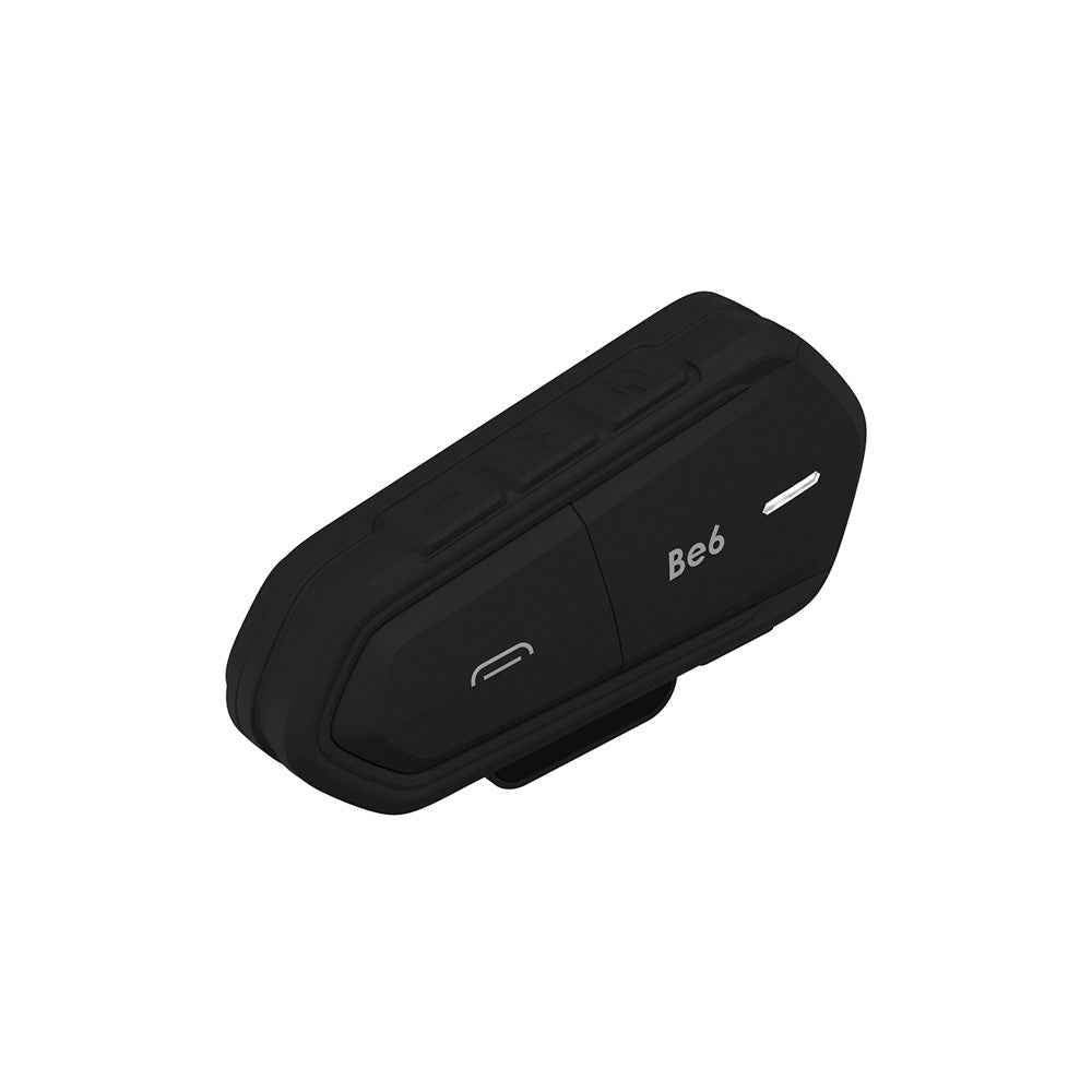 Motorcycle Helmet Bluetooth-compatible Headset Intercom with FM Radio Motorbike Walkie Talkie - All Black