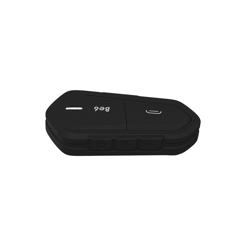 Motorcycle Helmet Bluetooth-compatible Headset Intercom with FM Radio Motorbike Walkie Talkie - All Black