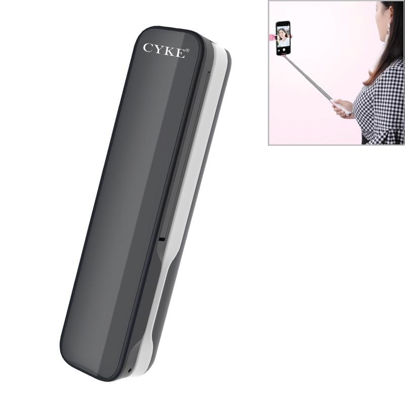 CYKE M1 Mini Universal Foldable Hidden One-piece Wired Control Selfie Stick without Fill Light (Black)