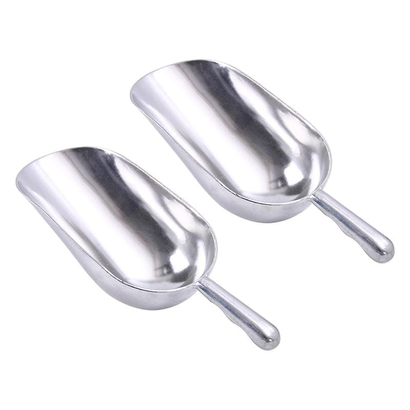 2 PCS Stainless Steel Multifunctional Shovel Aluminum Alloy Ice Shovel Food Tea Shovel Tea Spoon, Size:M