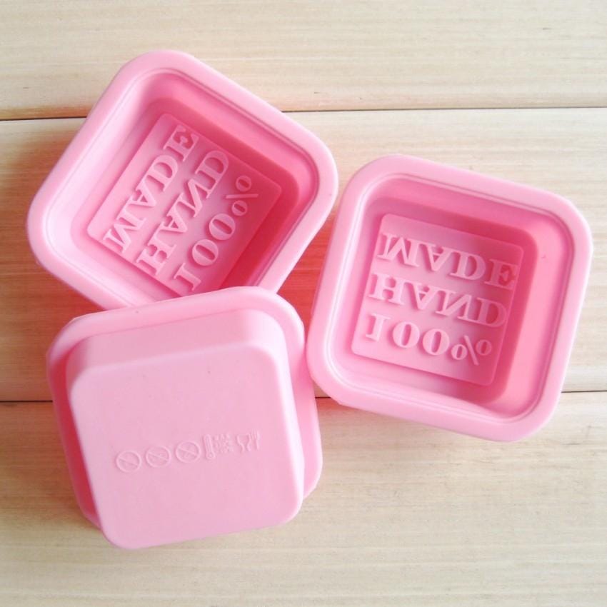 10 PCS Silicone Cake Mold Handmade Soap Mold, Random Color Delivery