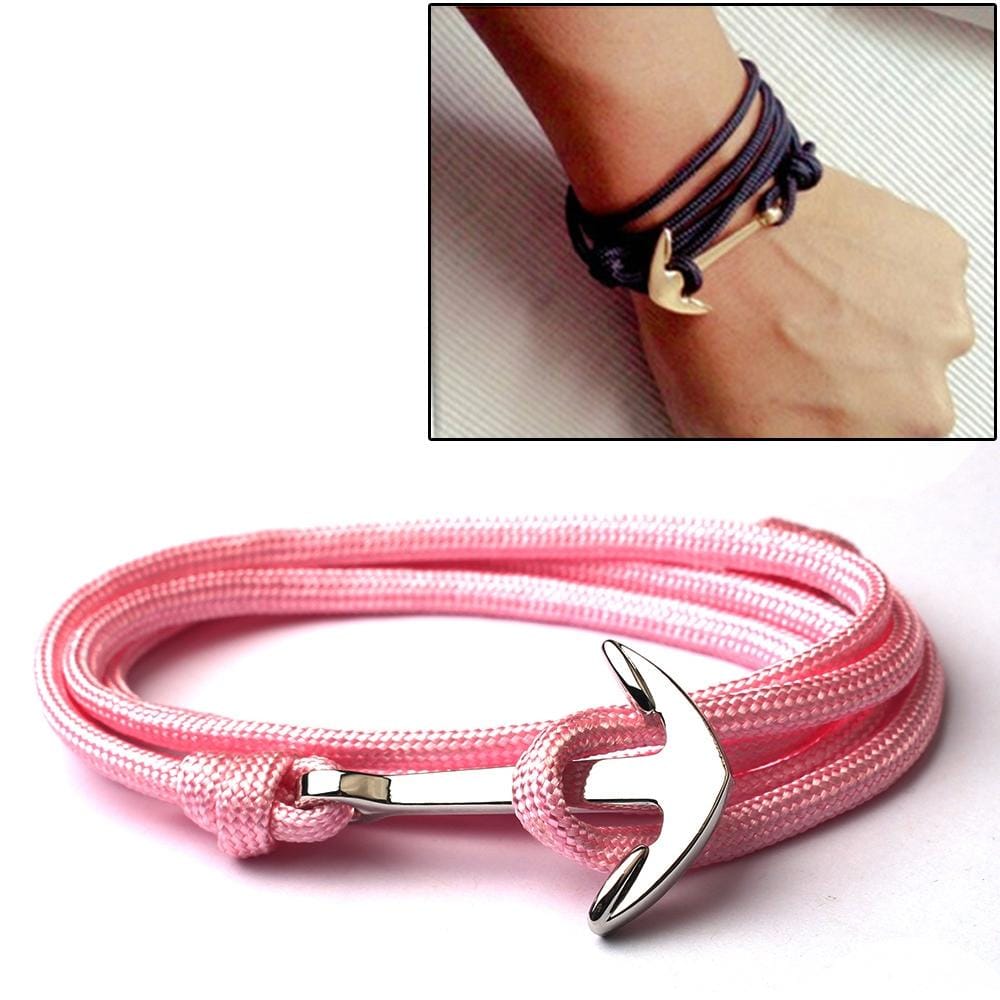 Alloy Anchor Charm Multilayer Leather Friendship Bracelets (Style10)